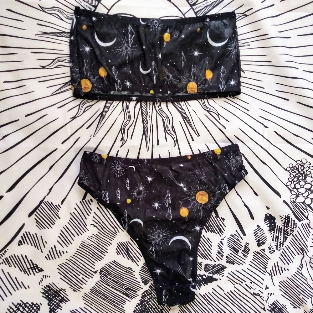 Sheer Mesh Lingerie Set